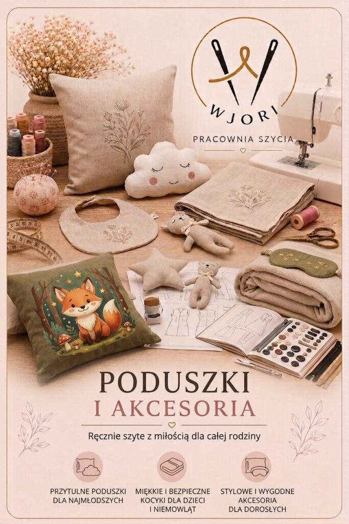 Oferta na poduszki i akcesoria dla dzieci i dorosłych