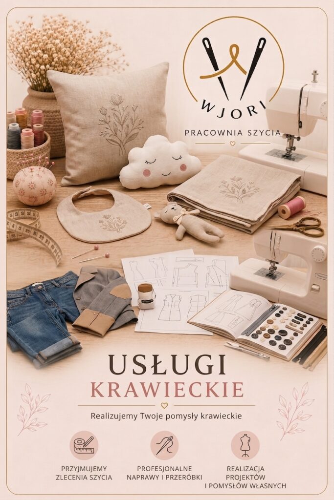 Oferta na usługi krawieckie, naprawa odzieży i poprawki